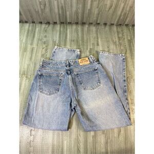 Old Navy STARLITE Jeans Women's Sz  12 Blue Button Closure (Straight Leg)